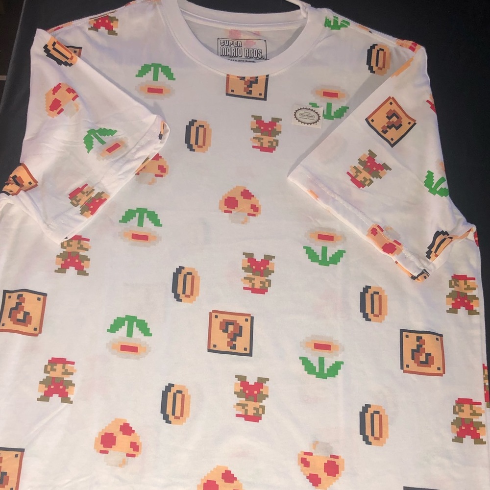 Super mario nintendo allover print tee